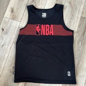 NBA Men’s Black and Red Sleeveless Jersey